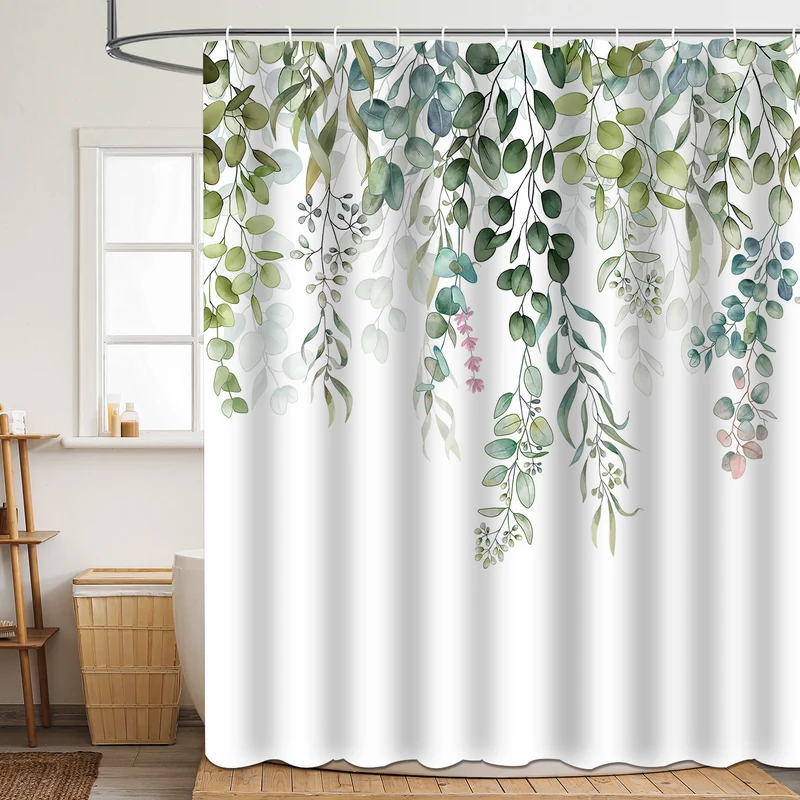 Duschvorhang Skanto mit Blumenmuster