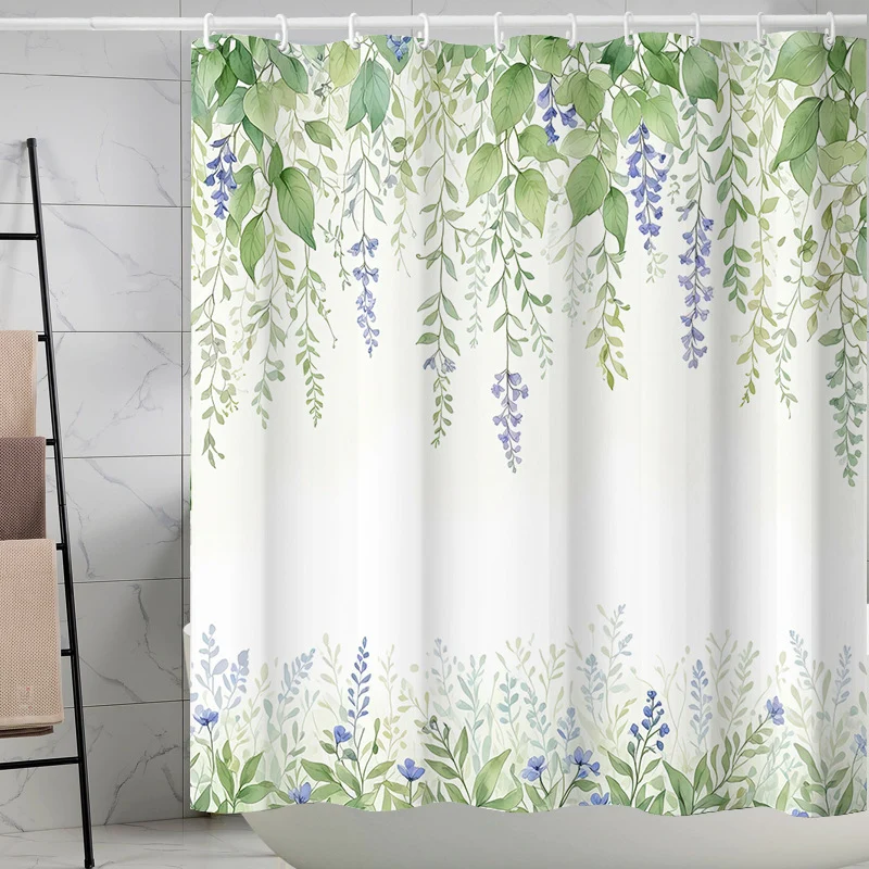 Duschvorhang Skanto mit Blumenmuster