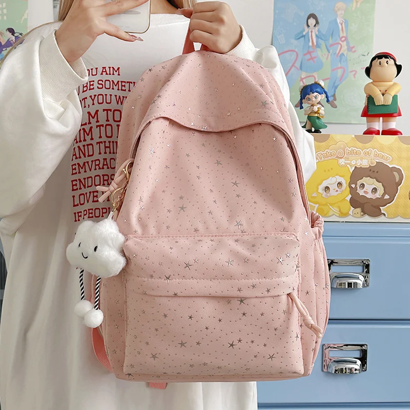 Moderner Rucksack mit glitzerndem Sternmotiv Skanto