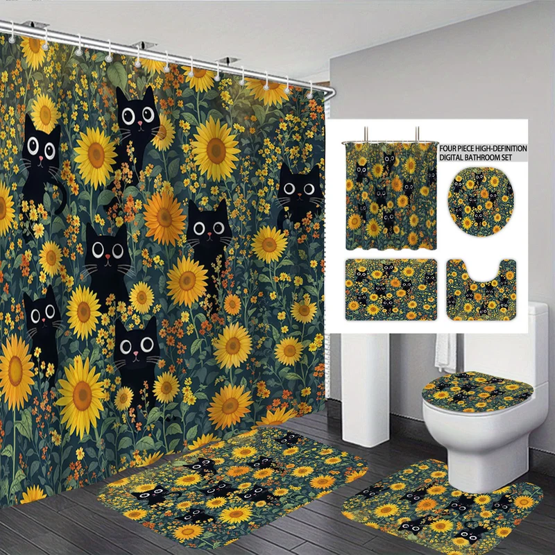 Digitales Blumen-Design Baddekorationsset Skanto