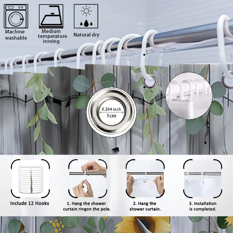 Digitales Blumenmuster Badset Skanto