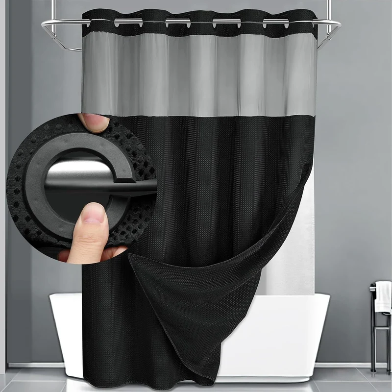Duschvorhang mit strukturierter Webart Skanto