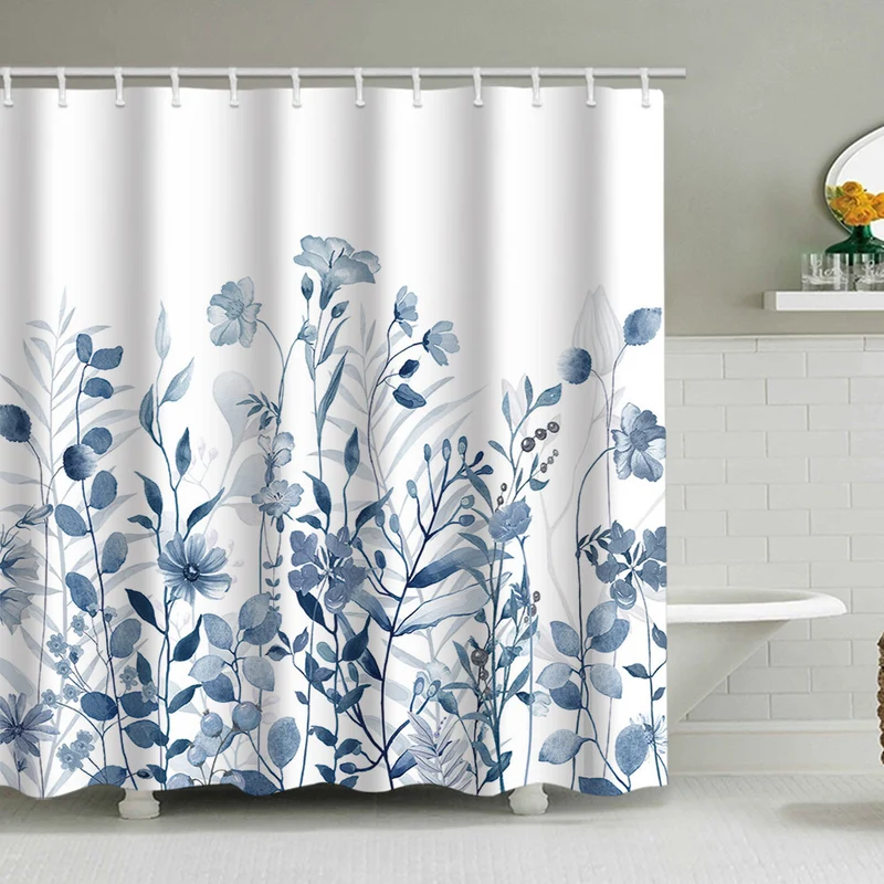Duschvorhang Skanto mit Blumendesign