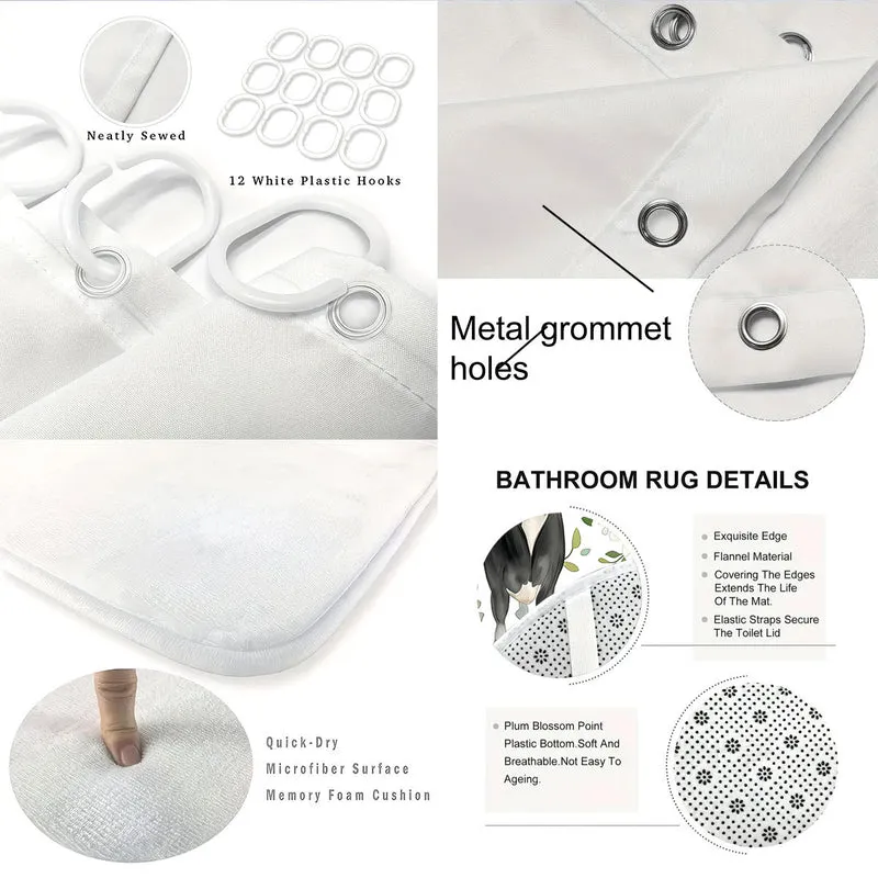 Badezimmer-Deko-Set im Zeichentrick-Schaf-Design Skanto