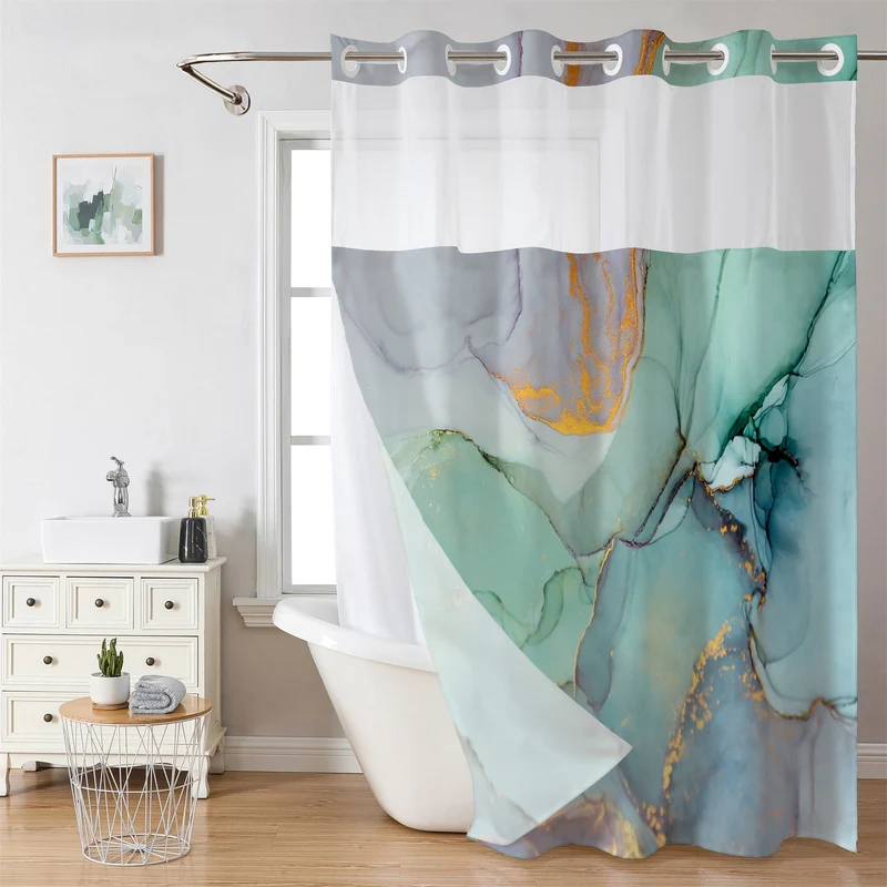 Luxuriöser Duschvorhang mit Marmordesign Skanto