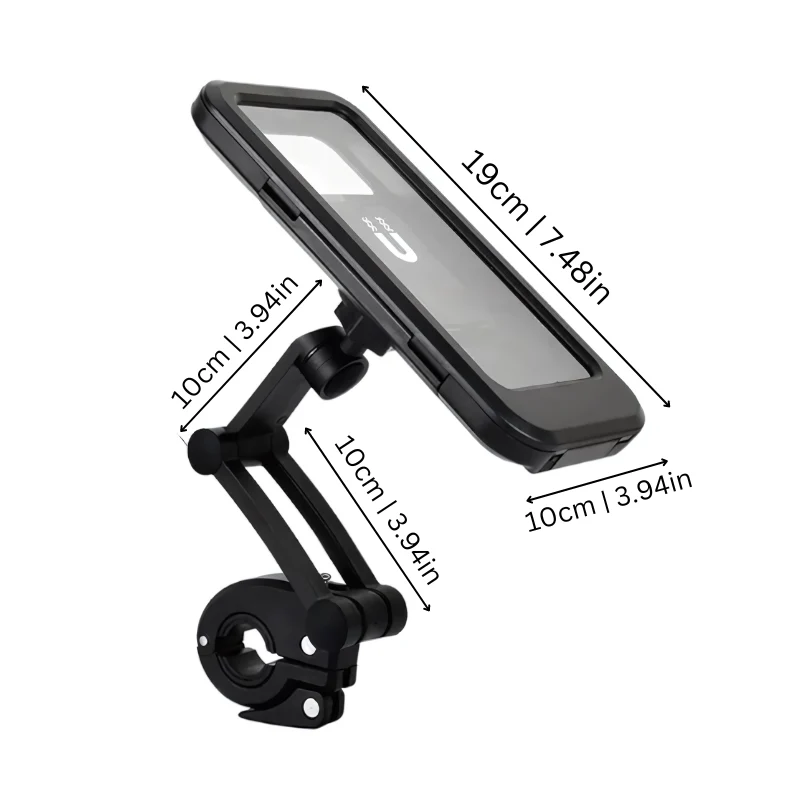SafeRide Wasserdichter Handyhalter – 360° drehbar für Radfahren & Regenwetter