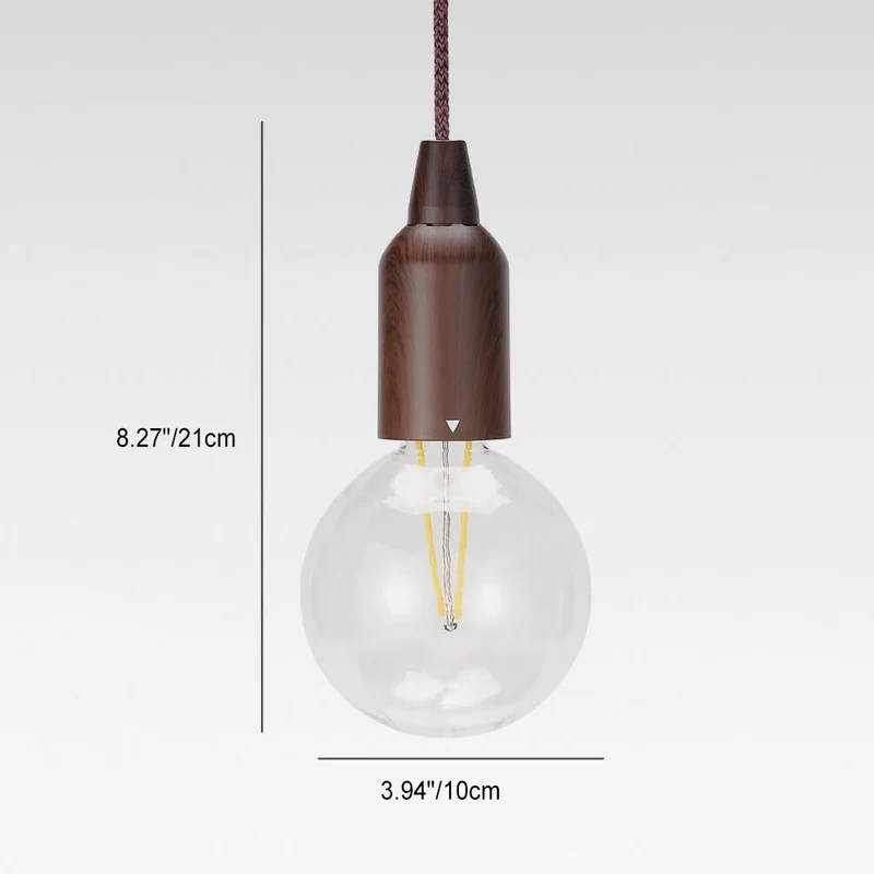 Retro Tragbare Wasserdichte Holzkegel Batterie USB 1-Licht Camping Outdoor Lampe | Skanto