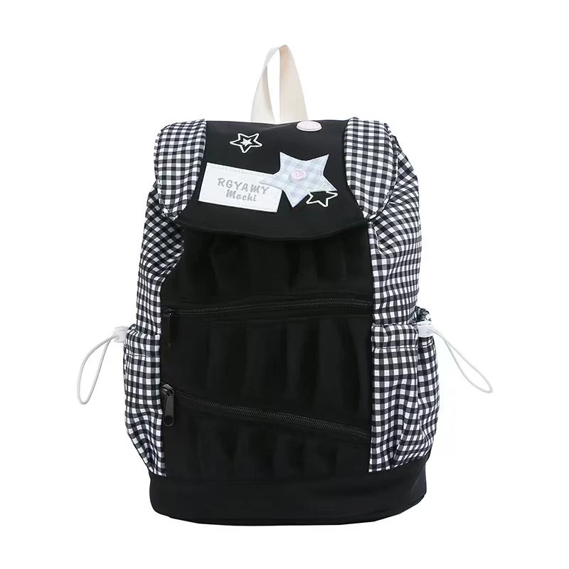 Stilvoller Rucksack mit Vichy-Muster Skanto