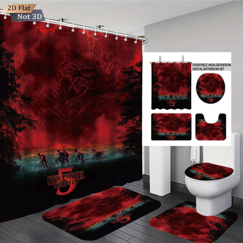 Digitales Badezimmer-Set Skanto mit Stranger Things Abenteuer-Thema