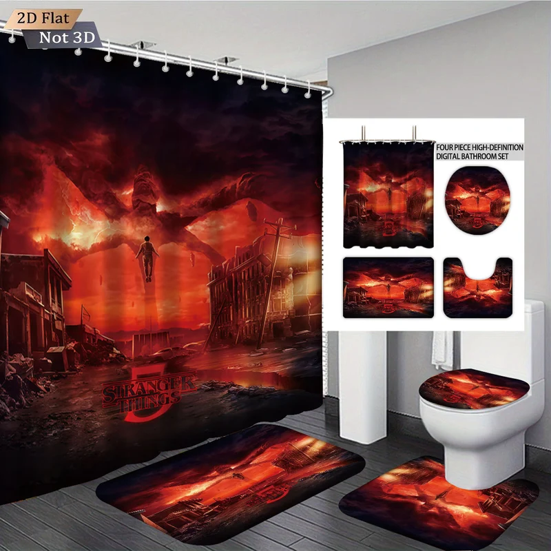 Digitales Badezimmer-Set Skanto mit Stranger Things Abenteuer-Thema