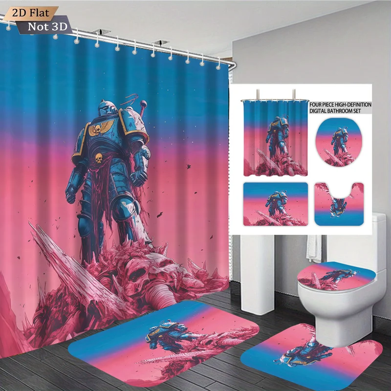 Digitales Badezimmer-Deko-Set Skanto mit Fantasy-Thema