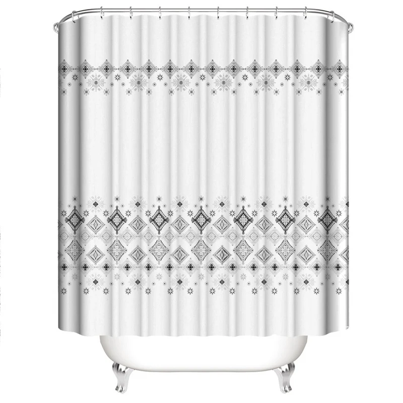 Badezimmer-Set mit Chevron-Muster Skanto