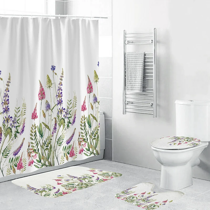 Künstlerisches Blumen-Badezimmer-Dekorationsset Skanto