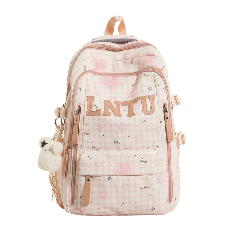Stilvoller karierter Rucksack Skanto