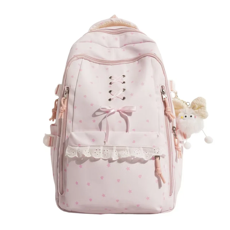 Schulrucksack Skanto mit Schnürdetails