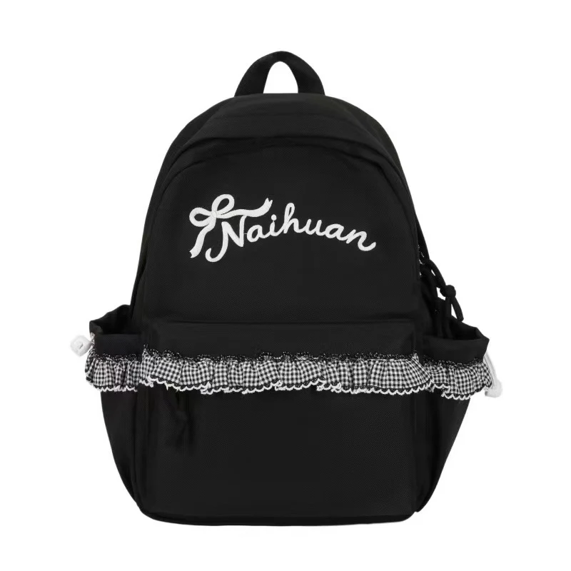 Bestickter Rüschenrucksack Skanto