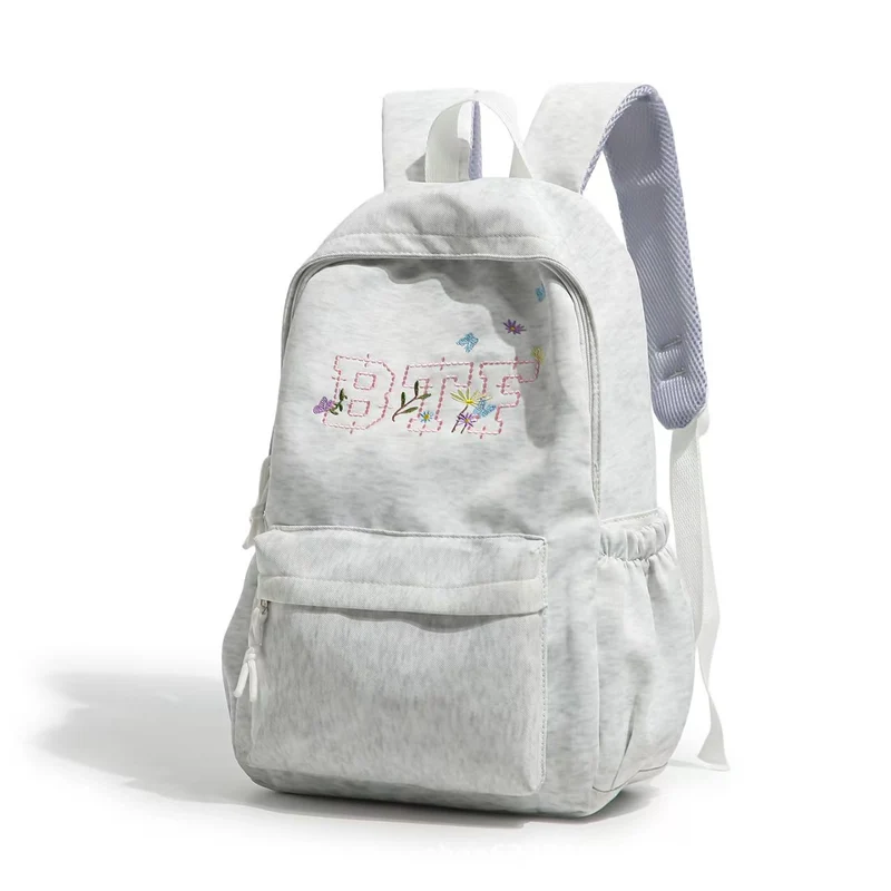 Rucksack mit besticktem Blumenmuster Skanto