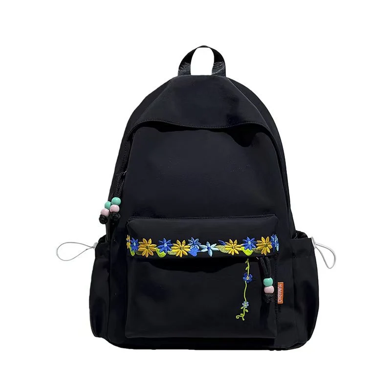Bestickter Blumen-Tagesrucksack Skanto
