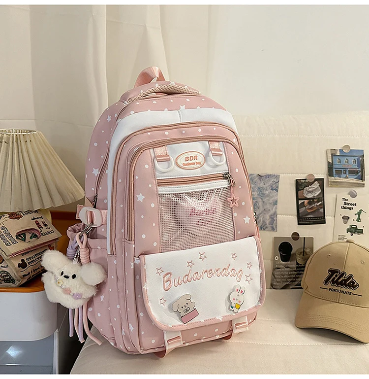 Rucksack mit Sternen-Design und mehreren Fächern Skanto