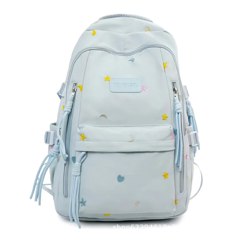 Bestickter Rucksack mit vielen Fächern Skanto