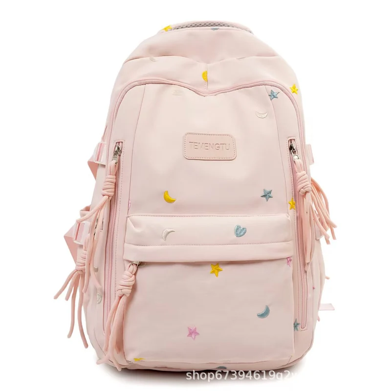 Bestickter Rucksack mit vielen Fächern Skanto