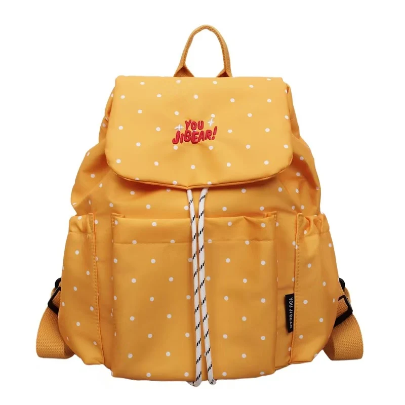 Strukturierter Polka-Dot-Rucksack Skanto