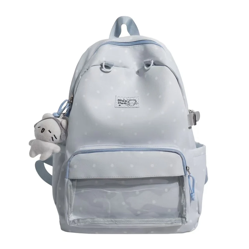 Rucksack mit gestickten Polka Dots Skanto