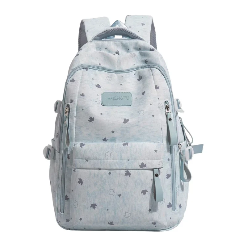 Rucksack Skanto mit Blumenprint und mehreren Fächern