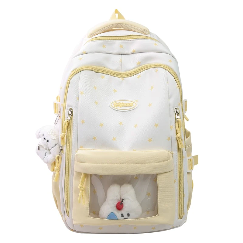 Rucksack mit mehreren Fächern und Charakter-Motiv Skanto