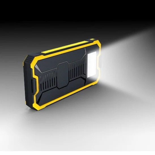 Tragbare Powerbank mit Licht und Sicherheitsclip Skanto