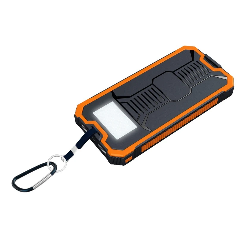 Tragbare Powerbank mit Licht und Sicherheitsclip Skanto