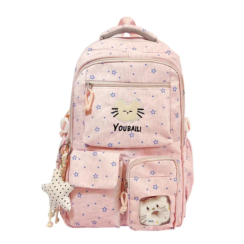 Rucksack mit Cartoon-Motiv und mehreren Fächern Skanto