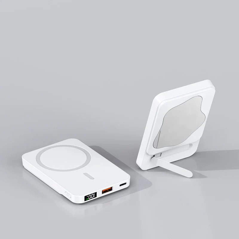 Powerbank mit integriertem Kosmetikspiegel und multifunktionalem Ladeanschluss Skanto