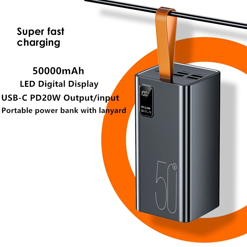 Powerbank mit digitalem Ladestatus und hoher Leistung Skanto