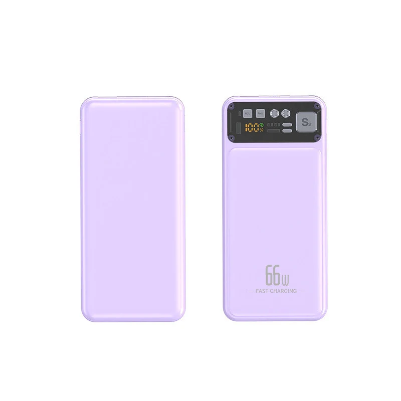 Powerbank mit integriertem Kabelsystem und digitaler Ladeanzeige Skanto