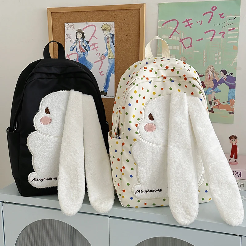 Niedlicher Plüsch-Hasenrucksack Skanto