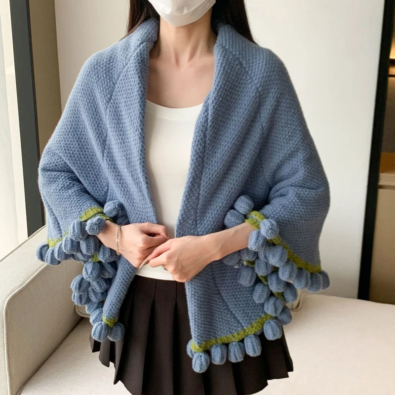 Strickpullover mit Blumendesign Skanto