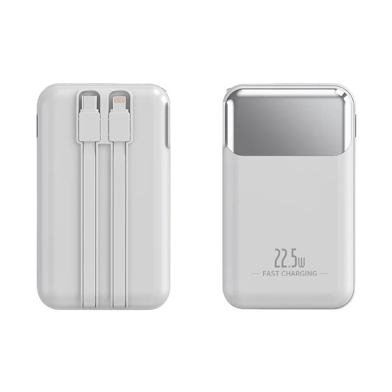 Hochleistungs-Powerbank mit integriertem Schnellladegerät Skanto