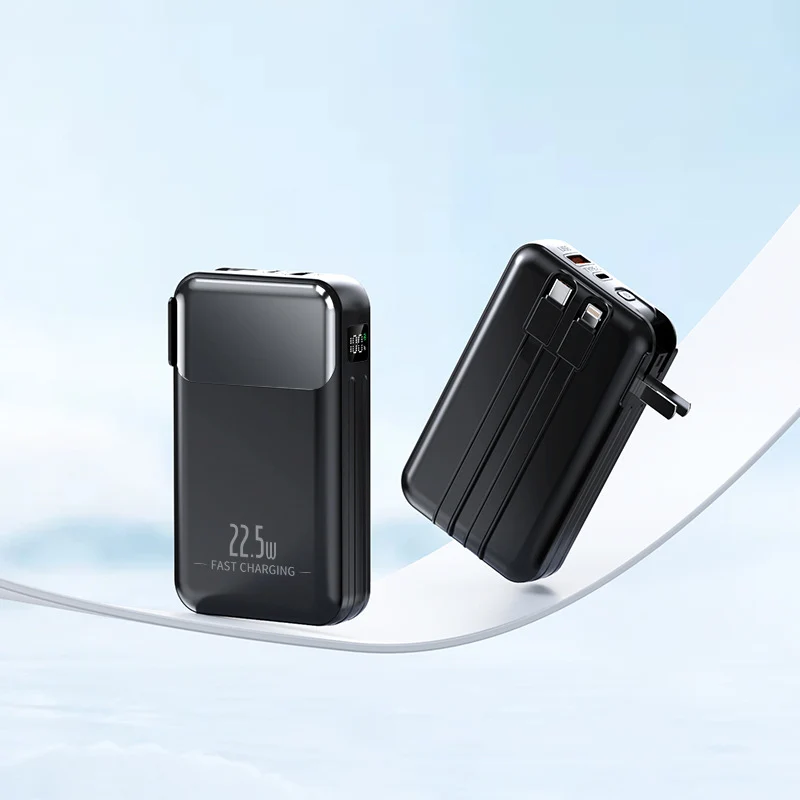 Hochleistungs-Powerbank mit integriertem Schnellladegerät Skanto