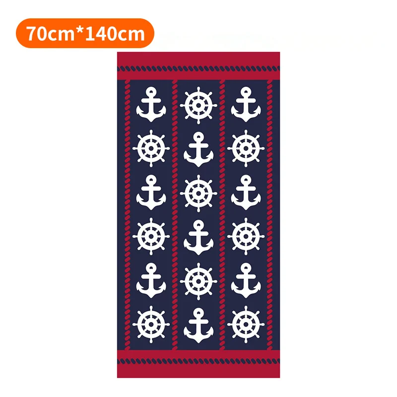 Strandtuch mit maritimem Anker-Design Skanto