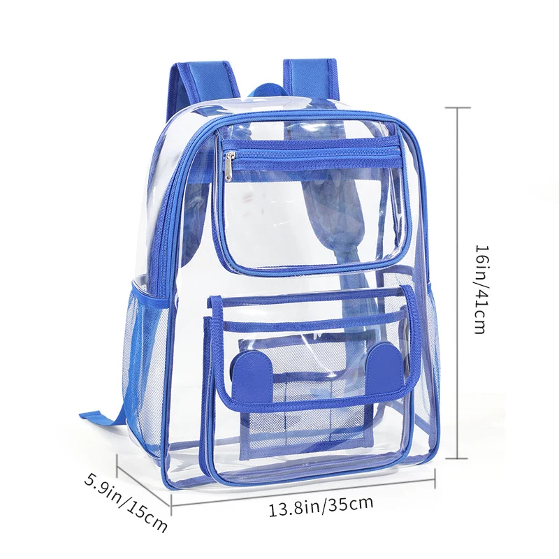 Transparenter Rucksack mit mehreren Taschen Skanto