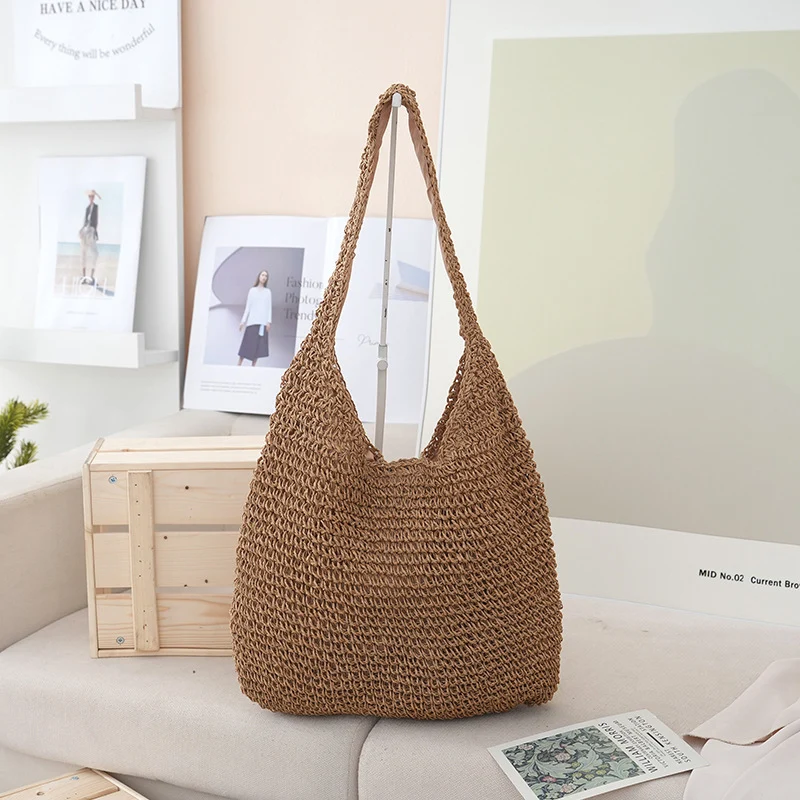Große gewebte Strandtasche Skanto