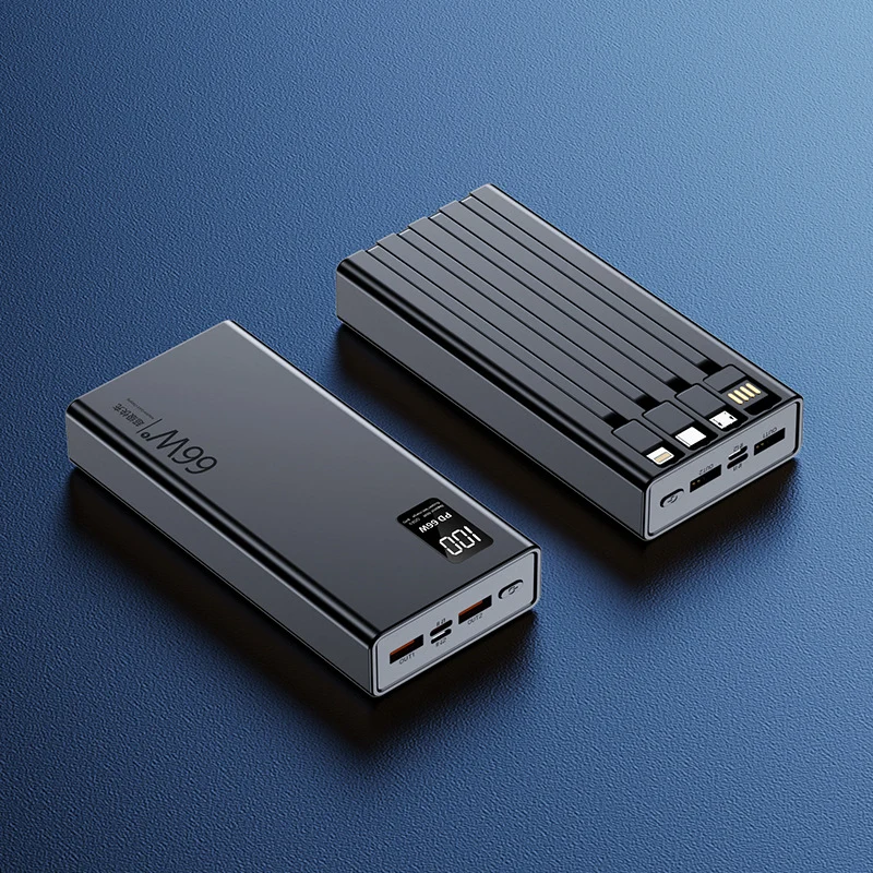 Hochleistungs-Powerbank mit integrierter Schnellladefunktion und digitaler Ladeanzeige Skanto