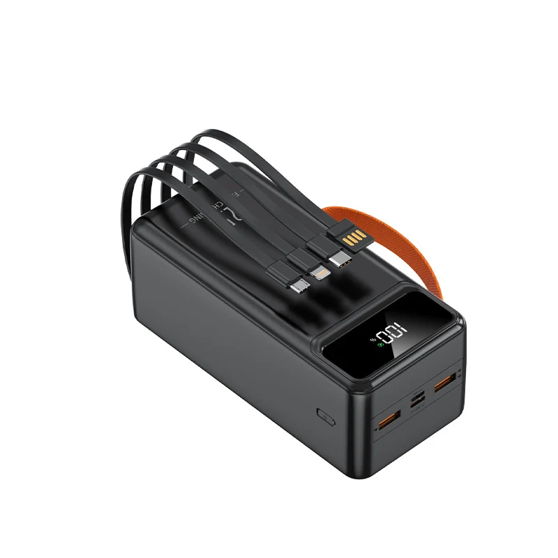 Hochleistungs-Powerbank mit integriertem Kabelaufroller Skanto