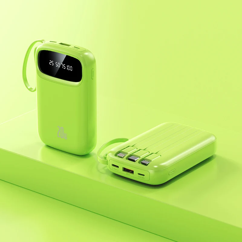 Hochleistungs-Powerbank mit integriertem Ladeadapter Skanto