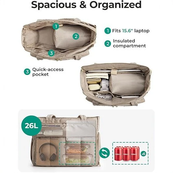 Isolierte Alltags- und Laptoptasche Skanto