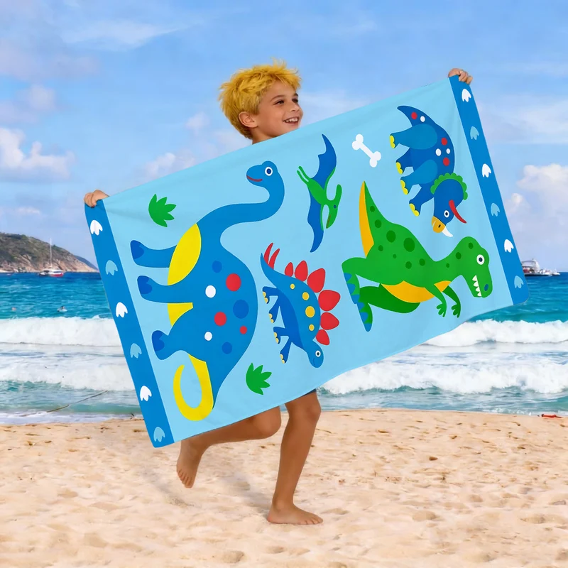 Strandtuch mit buntem Pferdemotiv Skanto