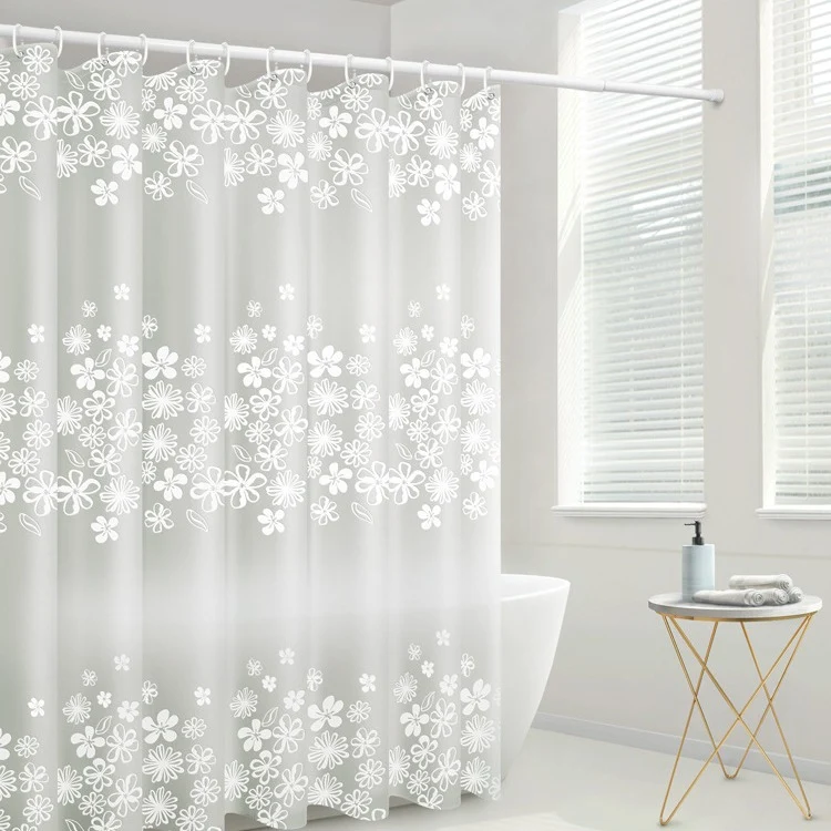 Wasserdichter Duschvorhang Skanto mit Blumenmuster