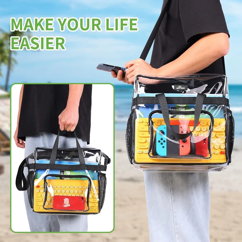 Transparente Multifunktions-Handtasche Skanto