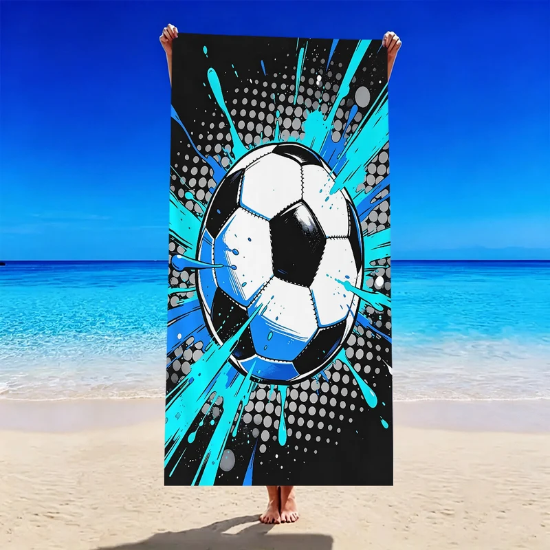 Strandtuch mit Fußballmotiv Skanto